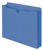 A Picture of product SMD-75562 Smead™ Colored File Jackets with Reinforced Double-Ply Tab Straight Letter Size, Blue, 50/Box