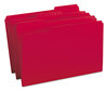 A Picture of product SMD-17743 Smead™ Colored File Folders 1/3-Cut Tabs: Assorted, Legal Size, 0.75" Expansion, Red, 100/Box