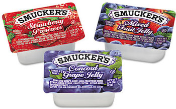 Smucker's® Single Serving Condiment Packs,  Single Serving Packs, .5oz, 200/Carton