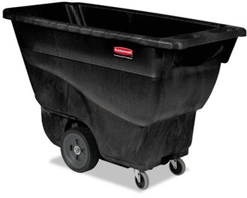 Rubbermaid® Commercial Utility Duty Structural Foam Tilt Truck with 450 lb Capacity. 57.38 X 26.88 X 33.88 in. Black.
