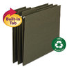 A Picture of product SMD-64037 Smead™ FasTab® Hanging Folders Letter Size, 1/3-Cut Tabs, Standard Green, 20/Box