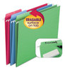 A Picture of product SMD-64032 Smead™ Erasable FasTab® Hanging Folders Letter Size, 1/3-Cut Tabs, Moss, 20/Box