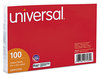 A Picture of product UNV-47245 Universal® Recycled Index Strong 2 Pt. Stock Cards Unruled 5 x 8, White, 500/Pack