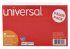 A Picture of product UNV-47245 Universal® Recycled Index Strong 2 Pt. Stock Cards Unruled 5 x 8, White, 500/Pack