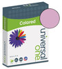 A Picture of product UNV-11212 Universal® Deluxe Colored Paper 20 lb Bond Weight, 8.5 x 11, Orchid, 500/Ream