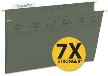 Smead™ TUFF® Hanging Folders with Easy Slide™ Tab Legal Size, 1/3-Cut Tabs, Standard Green, 20/Box