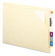 A Picture of product SMD-75715 Smead™ End Tab File Jacket with Antimicrobial Product Protection Shelf-Master Reinforced Straight Letter Size, Manila, 100/Box