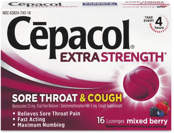 Cepacol® Sore Throat and Cough Lozenges,  Mixed Berry, 16 Lozenges