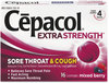 A Picture of product RAC-74016 Cepacol® Sore Throat and Cough Lozenges,  Mixed Berry, 16 Lozenges