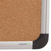 A Picture of product UNV-43712 Universal® Deluxe Cork Board with Aluminum Frame 24 x 18, Tan Surface