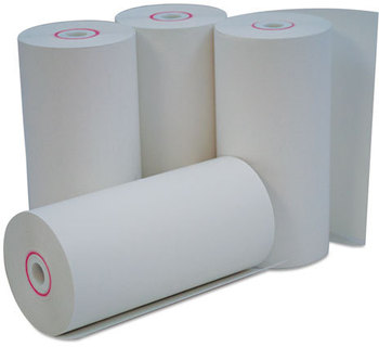 Universal® Direct Thermal Printing Paper Rolls Print 0.38" Core, 4.38" x 127 ft, White, 50/Carton