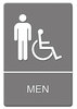 A Picture of product USS-5400 Headline® Sign ADA Sign,  6 x 9, In Case of Fire Use Stairs, Gray
