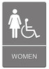 A Picture of product USS-5400 Headline® Sign ADA Sign,  6 x 9, In Case of Fire Use Stairs, Gray