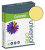 A Picture of product UNV-11205 Universal® Deluxe Colored Paper 20 lb Bond Weight, 8.5 x 11, Goldenrod, 500/Ream