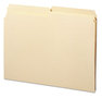 A Picture of product SMD-10326 Smead™ Reinforced Tab Manila File Folder Folders, 1/2-Cut Tabs: Assorted, Letter Size, 0.75" Expansion, 11-pt 100/Box