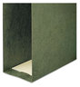 A Picture of product SMD-64259 Smead™ Box Bottom Hanging File Folders 2" Capacity, Letter Size, Standard Green, 25/Box