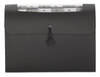 A Picture of product SMD-70901 Smead™ Step Index Organizer 12 Sections, Cord/Hook Closure, 1/6-Cut Tabs, Letter Size, Black