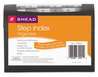 A Picture of product SMD-70901 Smead™ Step Index Organizer 12 Sections, Cord/Hook Closure, 1/6-Cut Tabs, Letter Size, Black