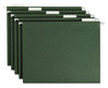 A Picture of product SMD-64055 Smead™ Hanging Folders Letter Size, 1/5-Cut Tabs, Standard Green, 25/Box