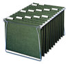 A Picture of product SMD-64055 Smead™ Hanging Folders Letter Size, 1/5-Cut Tabs, Standard Green, 25/Box