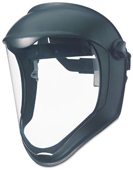 Uvex™ by Honeywell Bionic® Face Shield,  Matte Black Frame, Clear Lens