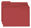 A Picture of product SMD-13084 Smead™ Reinforced Top Tab Colored File Folders 1/3-Cut Tabs: Assorted, Letter Size, 0.75" Expansion, Maroon, 100/Box