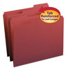 A Picture of product SMD-13084 Smead™ Reinforced Top Tab Colored File Folders 1/3-Cut Tabs: Assorted, Letter Size, 0.75" Expansion, Maroon, 100/Box