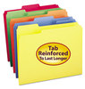 A Picture of product SMD-12543 Smead™ Colored File Folders 1/3-Cut Tabs: Assorted, Letter Size, 0.75" Expansion, Orange, 100/Box