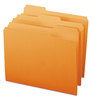 A Picture of product SMD-12543 Smead™ Colored File Folders 1/3-Cut Tabs: Assorted, Letter Size, 0.75" Expansion, Orange, 100/Box