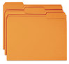 A Picture of product SMD-12543 Smead™ Colored File Folders 1/3-Cut Tabs: Assorted, Letter Size, 0.75" Expansion, Orange, 100/Box