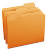 A Picture of product SMD-12543 Smead™ Colored File Folders 1/3-Cut Tabs: Assorted, Letter Size, 0.75" Expansion, Orange, 100/Box