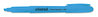 A Picture of product UNV-08854 Universal™ Pocket Highlighters Fluorescent Blue Ink, Chisel Tip, Barrel, Dozen