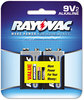 A Picture of product RAY-A16042F Rayovac® Alkaline Batteries,  9V, 2/Pack, Recloseable Pkg