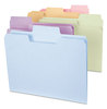 A Picture of product SMD-11961 Smead™ SuperTab® Colored File Folders 1/3-Cut Tabs: Assorted, Letter Size, 0.75" Expansion, 11-pt Stock, Color Assortment 2, 100/Box