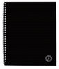 A Picture of product UNV-66206 Universal® Deluxe Sugarcane Based Notebooks Coated Bagasse Cover, 1-Subject, Medium/College Rule, Black (100) 11 x 8.5 Sheets
