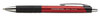 A Picture of product UNV-15542 Universal™ Comfort Grip® Retractable Ballpoint Pen Medium 1 mm, Red Ink, Red/Black Barrel, Dozen