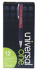 A Picture of product UNV-15542 Universal™ Comfort Grip® Retractable Ballpoint Pen Medium 1 mm, Red Ink, Red/Black Barrel, Dozen