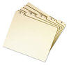 A Picture of product SMD-50176 Smead™ Alphabetic Top Tab Indexed File Guide Set 1/5-Cut A to Z, 8.5 x 11, Manila, 25/Set