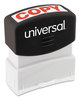 A Picture of product UNV-10048 Universal® Pre-Inked One-Color Stamp Message COPY, Red