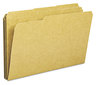 A Picture of product SMD-15734 Smead™ Heavyweight Kraft File Folder 1/3-Cut Tabs: Assorted, Legal Size, 0.75" Expansion, 11-pt Brown, 100/Box