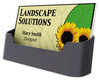 A Picture of product UNV-08109 Universal® Recycled Plastic Business Card Holder Holds 50 2 x 3.5 Cards, 3.75 1.81 1.38, Black