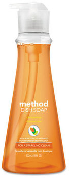 Method® Dish Soap Pump,  Clementine, 18 oz Pump Bottle