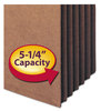 A Picture of product SMD-73274 Smead™ Redrope Drop-Front File Pockets with Fully Lined Gussets 5.25" Expansion, Letter Size, 10/Box