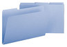 A Picture of product SMD-22530 Smead™ Expanding Recycled Heavy Pressboard Folders 1/3-Cut Tabs: Assorted, Legal Size, 1" Expansion, Blue, 25/Box