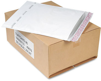 Sealed Air Jiffy® TuffGard® Self-Seal Cushioned Mailer,  #6, 12 1/2 x 19, White, 25/Carton