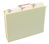 A Picture of product SMD-10395 Smead™ SuperTab® Reinforced Guide Height Top Tab Folders 1/3-Cut Tabs: Assorted, Letter Size, 0.75" Expansion, Manila, 100/Box