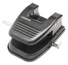 A Picture of product UNV-74222 Universal® Two-Hole Punch 30-Sheet 9/32" Holes, Black