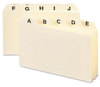 A Picture of product SMD-55030 Smead™ Manila Card Guides 1/3-Cut Top Tab, Blank, 3 x 5, 100/Box