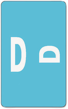 Smead™ AlphaZ® Color-Coded Second Letter Alphabetical Labels D, 1 x 1.63, Light Blue, 10/Sheet, 10 Sheets/Pack