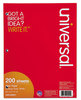 A Picture of product UNV-20923 Universal® Filler Paper 3-Hole, 8.5 x 11, Wide/Legal Rule, 200/Pack